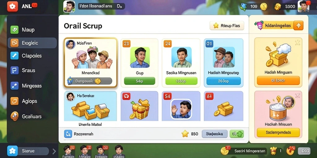 Pengguna berinteraksi dalam komunitas, berbagi strategi dan tips.