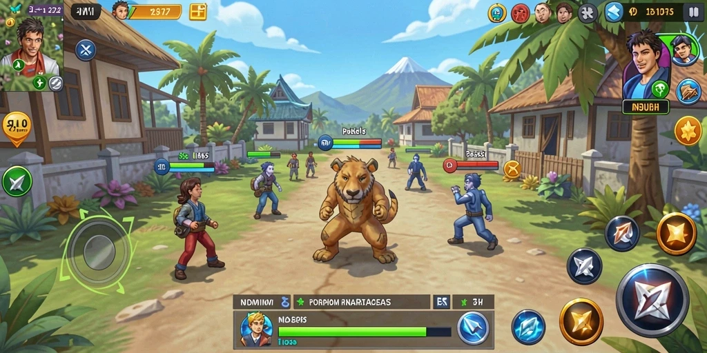 Pemandangan grafis yang menawan dari game GOGOREJEKI.