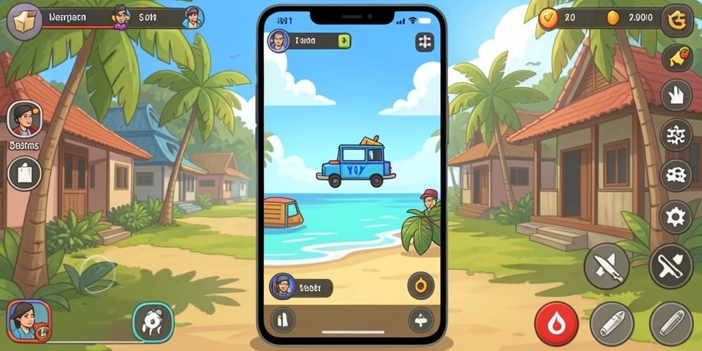 Leaderboard menunjukkan peringkat pemain secara real-time.